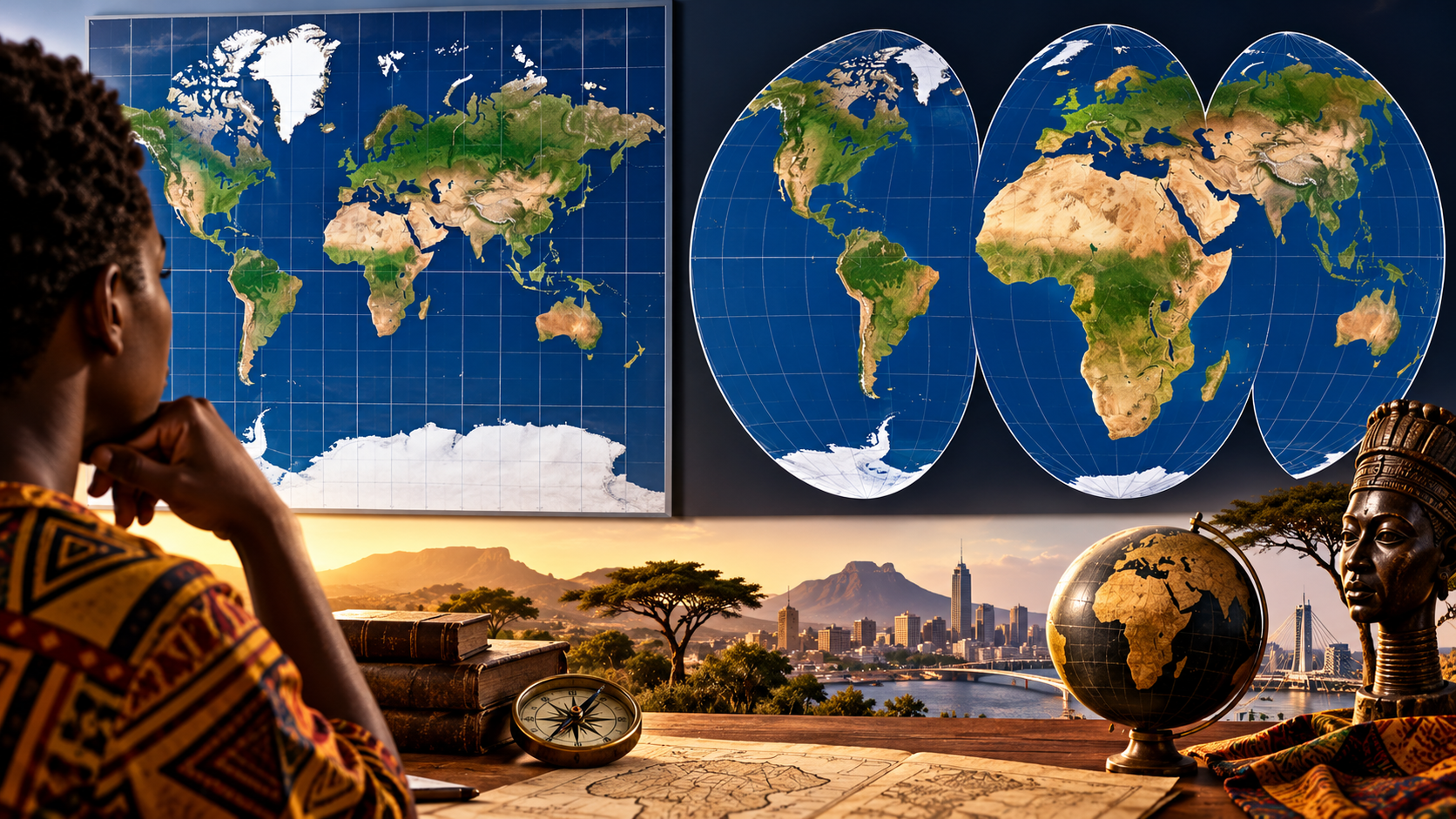 Et si la carte du monde nous avait habitués à voir l'Afrique plus petite qu'elle ne l'est réellement ?