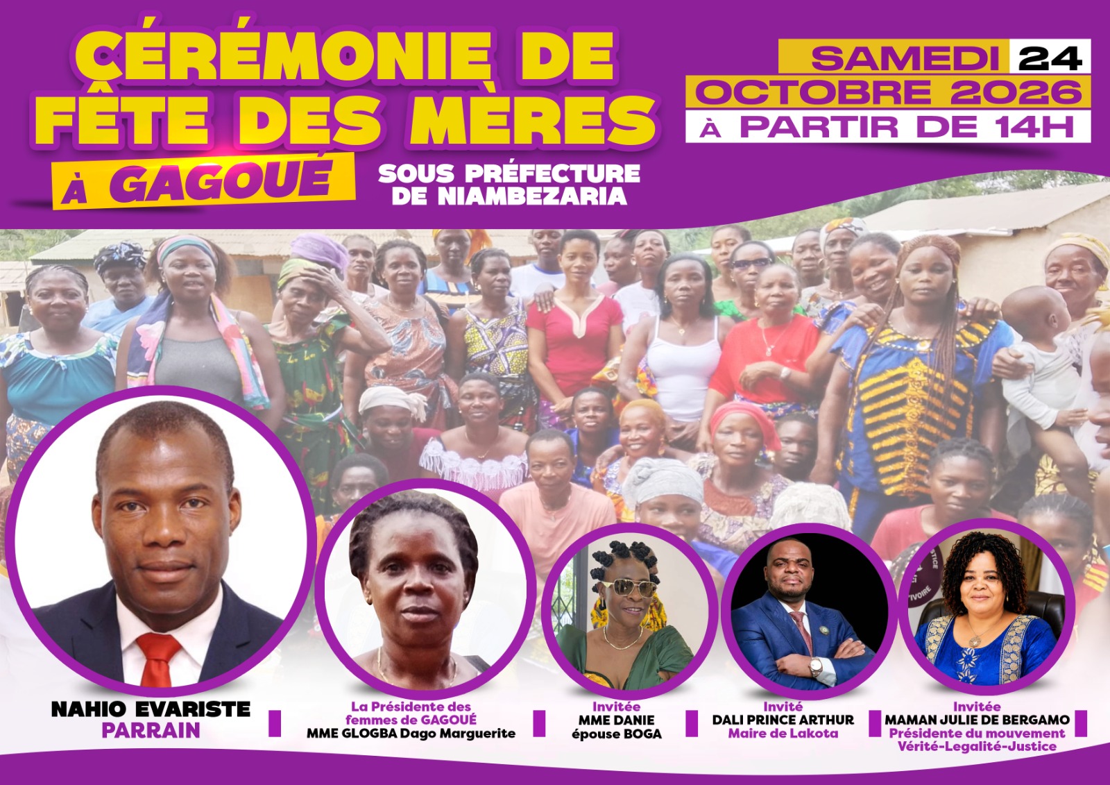 Fête des mères à Gagoué (Lakota) / Comment Evariste Nahio œuvre pour l'autonomisation des femmes