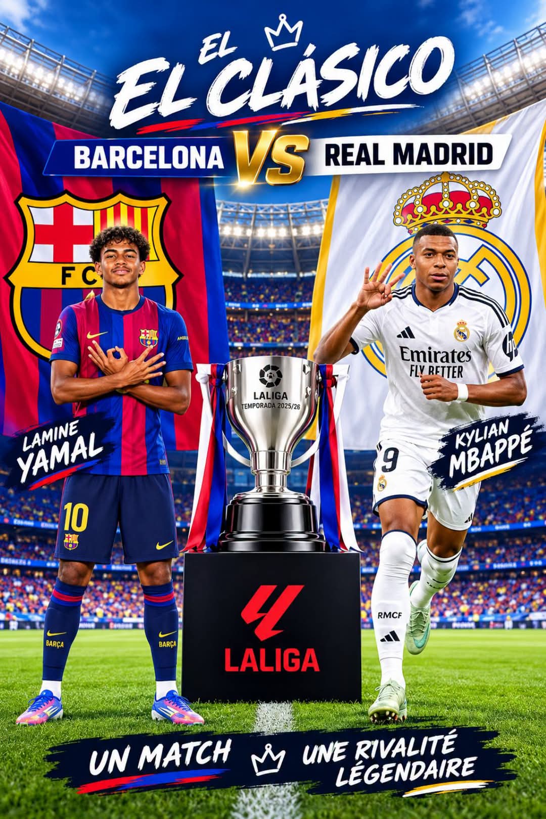 EL CLÁSICO : BARCELONE ET LE REAL MADRID, UN CHOC POUR LA GLOIRE ET LA DOMINATION DU FOOTBALL MONDIAL