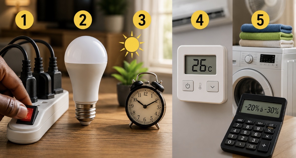 FACTURE D'ÉLECTRICITÉ : 5 GESTES SIMPLES ET GRATUITS POUR LA RÉDUIRE DÈS CE SOIR